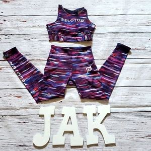 🆕️ PELOTON MELODY HIGH NECK BRA AND MATCHING REVERSABLE LEGGINGS